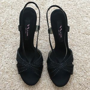 💕2xHP💕 Nina strappy rhinestone heels